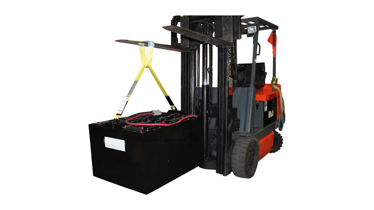 Battery Lifting Sling 2" x 5' with 1/2" Wire Hook