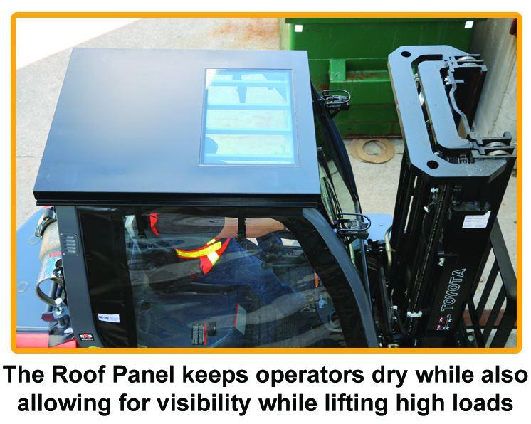Tuffcab Forklift Panel Cab Enclosure - Forklift Training Safety Products